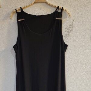 EUC Michael Kors Sleeveless Long dress with slit- Size XL